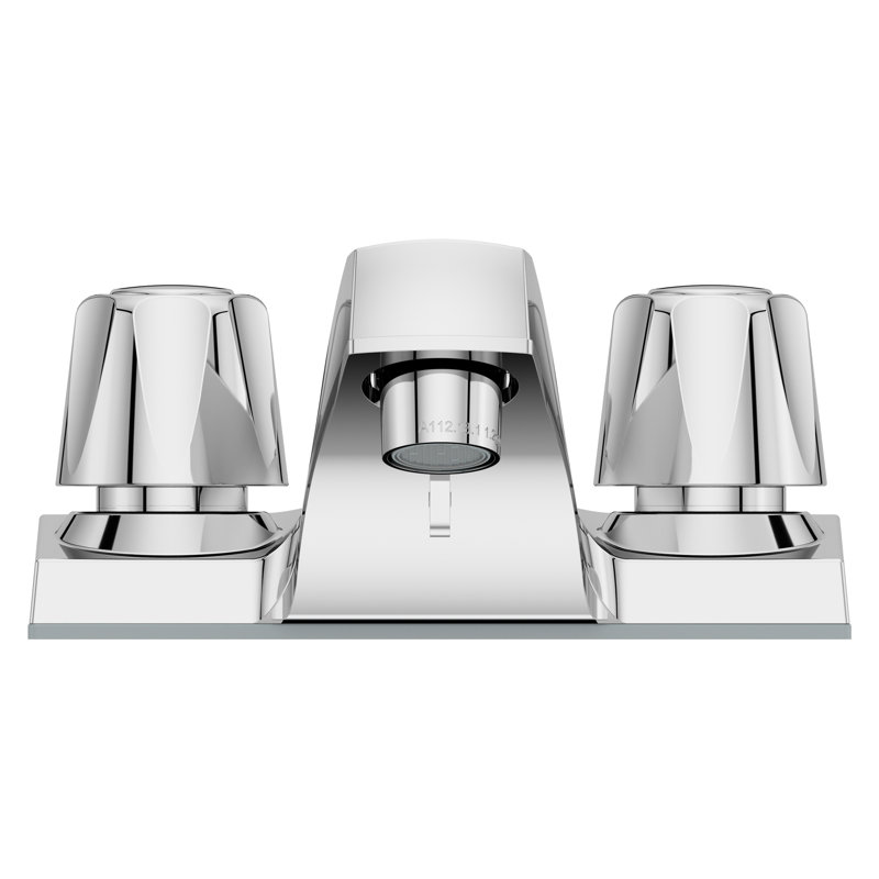 Centerset Bathroom Faucet with Drain Assembly