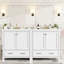 Blue 60" Bathroom Cabinet With Double Sinks & Stylish Appearance - Transform Your Decor Vanity Vanities Secure Storage Items-1262783456