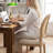 Vintage Inspired Dining Chairs With Solid Wood Frame - Rattan Back, Linen Fabric, Set Of 2-790172753
