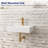 18'' x 12'' White Rectangular Ceramic Wall Mount Bathroom Sink with Faucet Hole