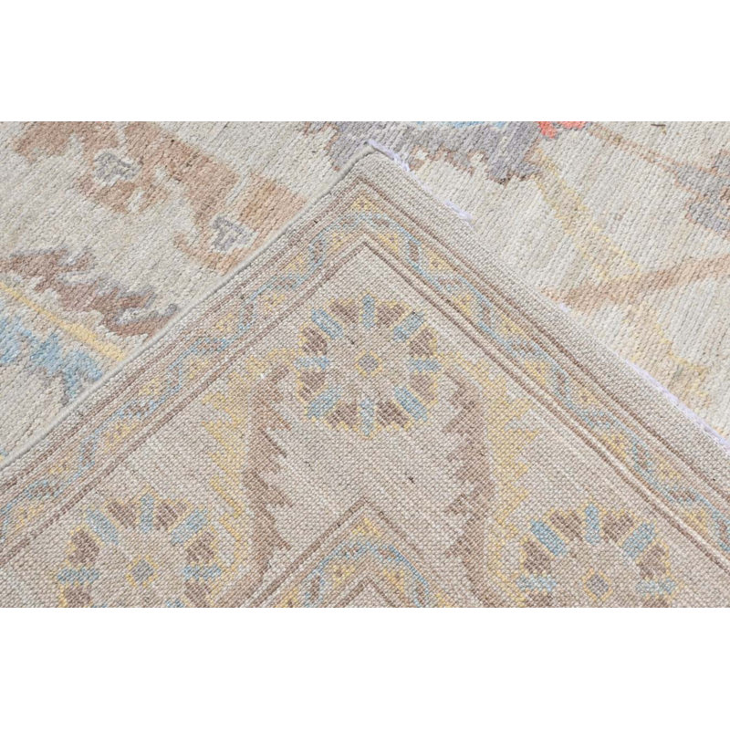Oushak Collection, Transitional One-of-a-Kind Rectangle 7'11" X 10'2" Hand Knotted Area Rug