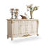 Buffet de table en bois fritté blanc