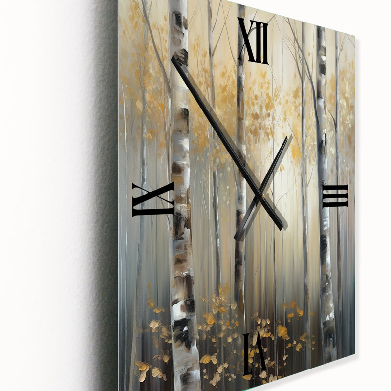 Jaleana - Horloge murale moderne arbre, H 28 po x l 12 po