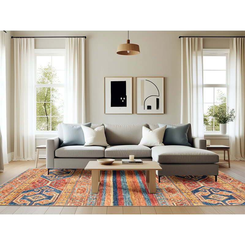 Abstract Indoor Rug, Rectangle 6' x 9'