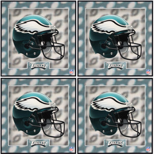 Sous-verre Philadelphia Eagles Helmet (Ensemble de 4)