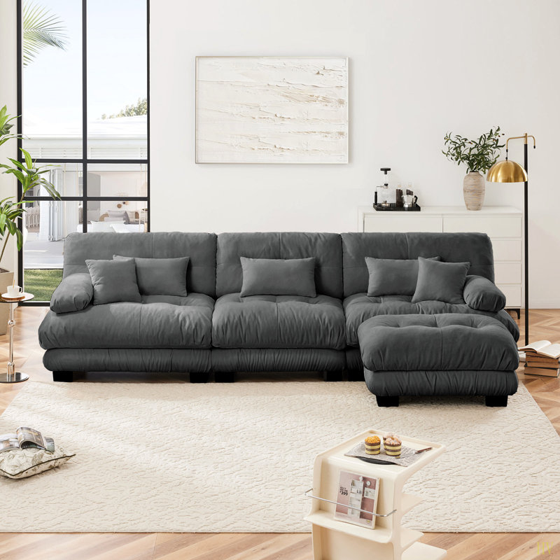 Canapé modulaire Luxury Luxury, Gris chenille