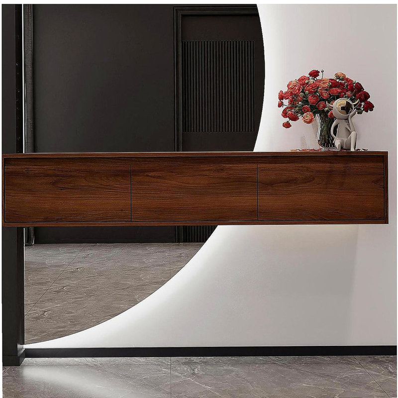 60" Bathroom Cabinet,Drawer,Float Mounting Design (Only Vanity, Without Sink)