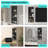 12"W x 36"H x 4"D 3-tier 304 Stainless Steel Shower & Wall Niche, Vertical/horizontal Install, Matte Black For Bathroom Shelving-1267744072