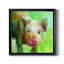 «Colorful Quirky Pig», peinture sur toile encadrée-1187901953-1187901980