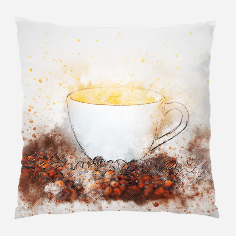 Housse et insert de coussin carré East Clevedon, Microsuède, Intérieur