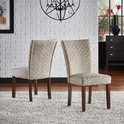 Three Posts Lancaster Parsons Chair in Off-White/Gray Reviews