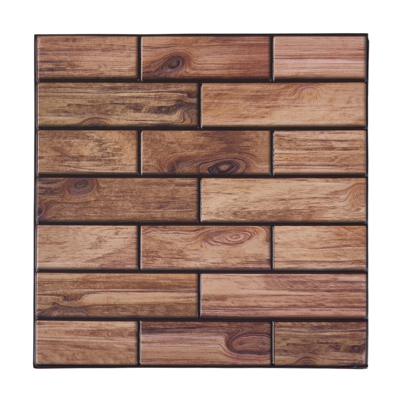 10-Pack 3D Self-Adhesive Wall Tile Stickers