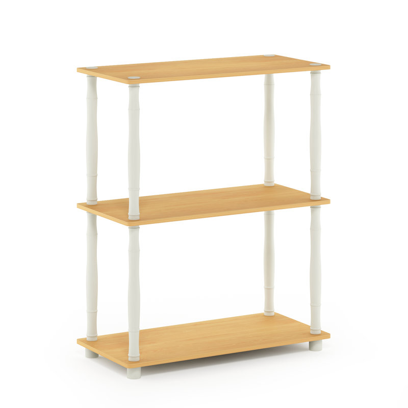 Étagère à livres H 29,6 "x l 23,6" Swearingen, Naturel / Blanc