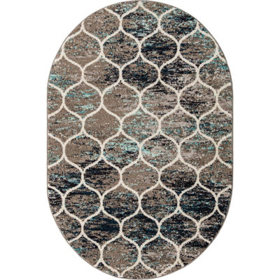 Llanet Geometric Area Rug
