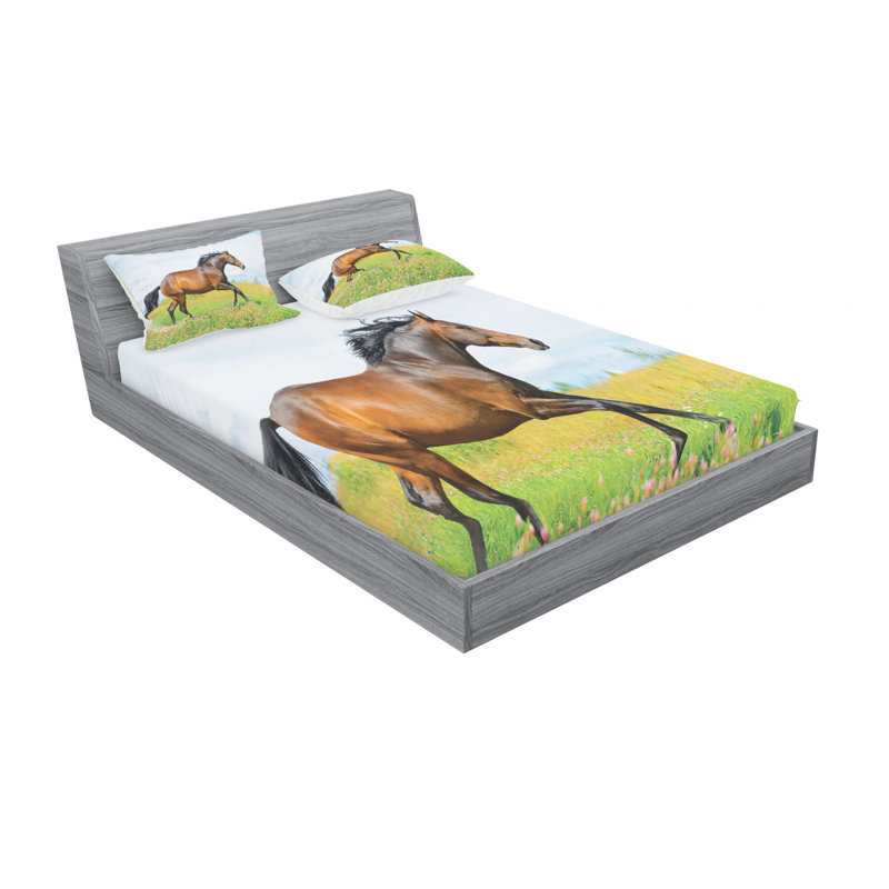 Microfiber Sheet Set, Queen Sheet Set with Fitted Sheet