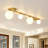 4 - Light Glass Globe Flush Mount Ceiling Light