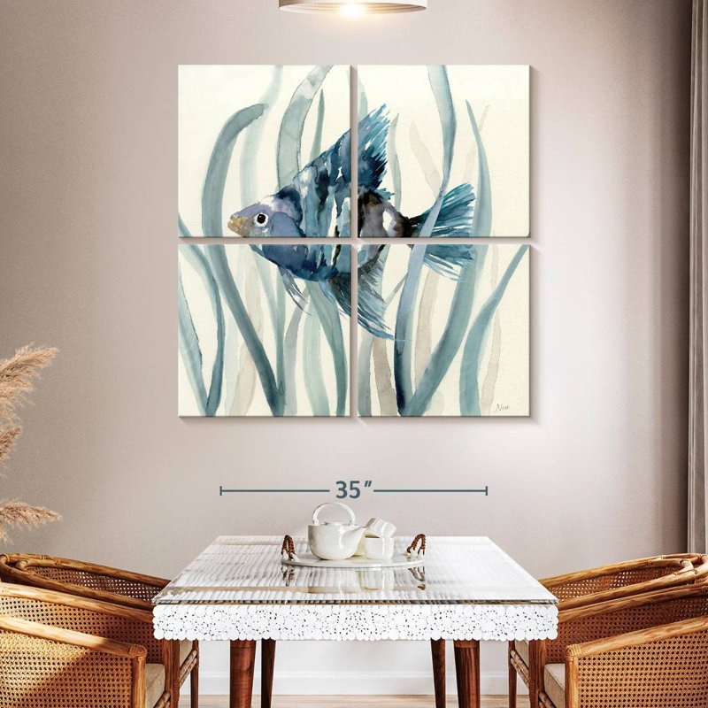Brampt poisson en ruppie maritime II, H 45 po x l 45 po