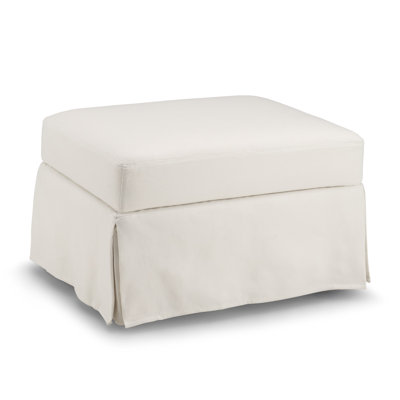 Storage Ottoman With Tray And Slipcover
