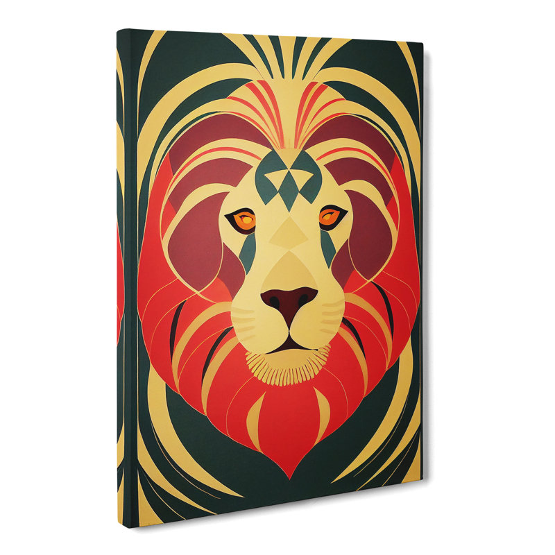 Lion Deco Vol.5 - Wrapped Canvas, 60cm H x 40cm W x 3cm D