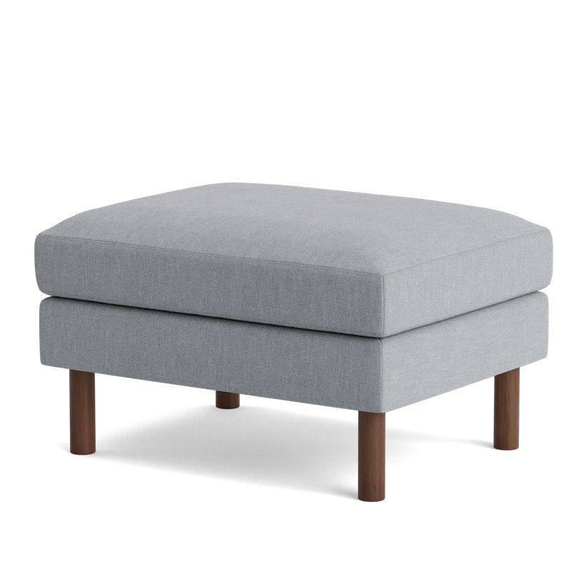 Laguna Ottoman, Performance Weave - Zinc