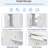24" Bathroom Vanity With Ceramic Sink - Luxury Compact. 24.2"*18.5"*H34". Solid Wood Frame, Doors. Golden Ornaments. Spacious Storage Shelves. Adjustable Shelf. Modern Cabinet Basin Sophisticated &-2056331937