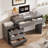 Computer Desk with 5 Drawers-2008330453