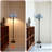 Vintage Tiffany Style Stained Glass Floor Lamp With 3 Warm Light , E26 Base