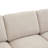86.6" Sectional Sofa Modular Sofa U-Shaped Sofa Couch Sofa Bed L-Shaped Sofa With A Movable Ottoman And Two USB Ports For Living Room, Beige-2000579042