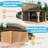 10X14ft Cedar Wood Gazebo, Solid Wood Hardtop Gazebo With Galvanized Steel Double Roof, Netting & Curtains, Outdoor Gazebo For Patio, Backyard, Deck, Lawns-118385062