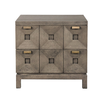 Musashi 2 Drawer, Small, Greige Walnut