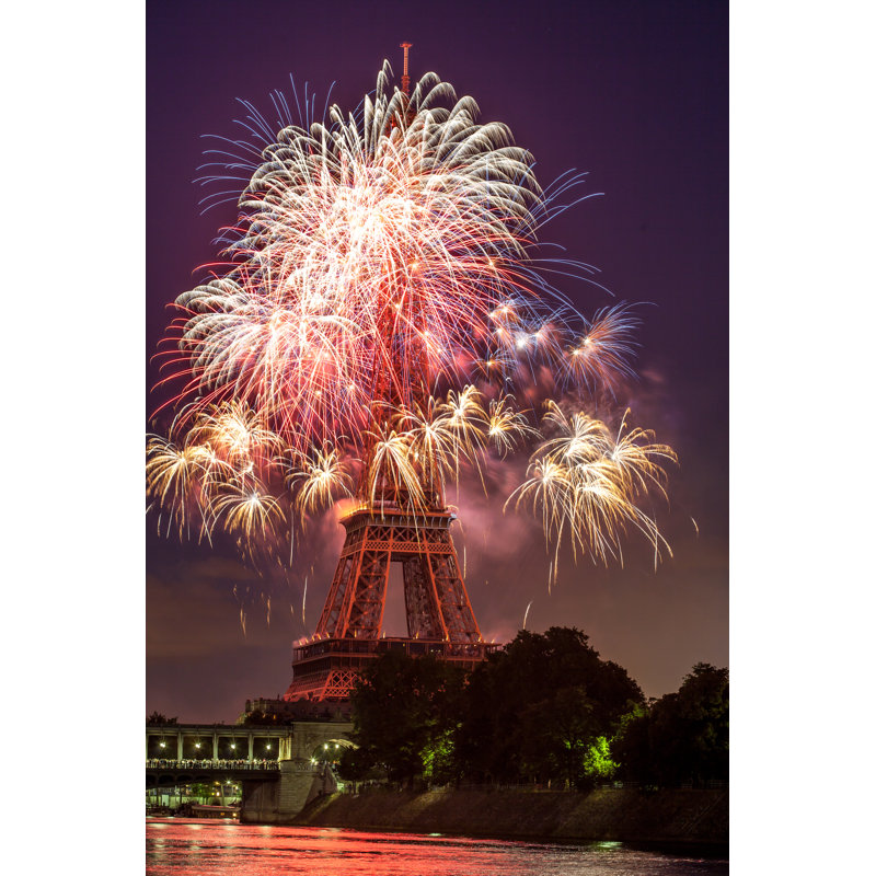 Fireworks by Da_Vinci_ - Wrapped Canvas Print, 46cm H x 30cm W x 3.8cm D