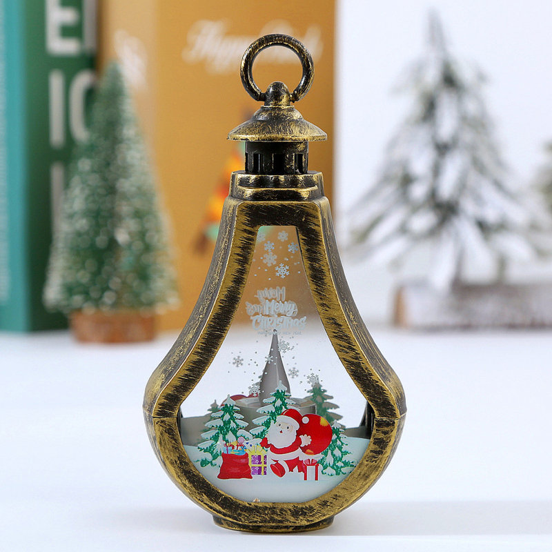 Décorations de Noël, lumières de vent rétro, décorations de vitrines, petits cadeaux de Noël pour enfants, décorations de scène, accessoires