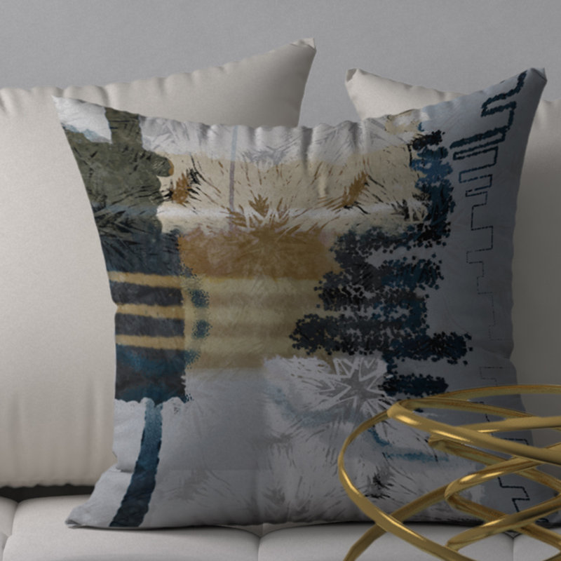 Petite housse de coussin carrée rêvée/insert, H 20 po x l 20 po