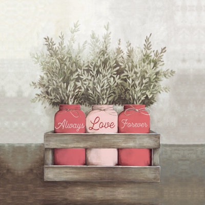 Valentines Greenery 2 - Wrapped Canvas Painting