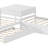 Twin Size 2 Drawers L-shaped Platform Beds with Trundle and Built-in Table-79433333