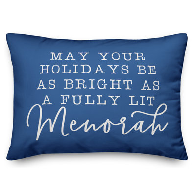  Coussin Menorah entièrement éclairé