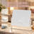 Square LED Lighted Tabletop Vanity Makeup Mirror with 3 Color Dimmable Lights