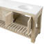 Meuble-lavabo 72 po en pin délavé avec plateau en quartz Bromley