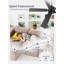  Ventilateur de plafond noir moderne 52 po avec lumière et télécommande Cissline pour chambre à coucher et salon