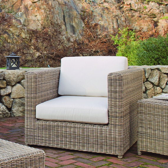 Sag Harbor Outdoor Lounge Chair, Sag Harbor Driftwood, Obsidian