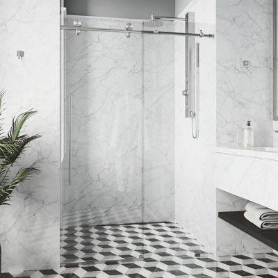 Elan E-Class 56" Frameless Sliding Shower Door