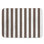 Brown White Stripes Bath Mat