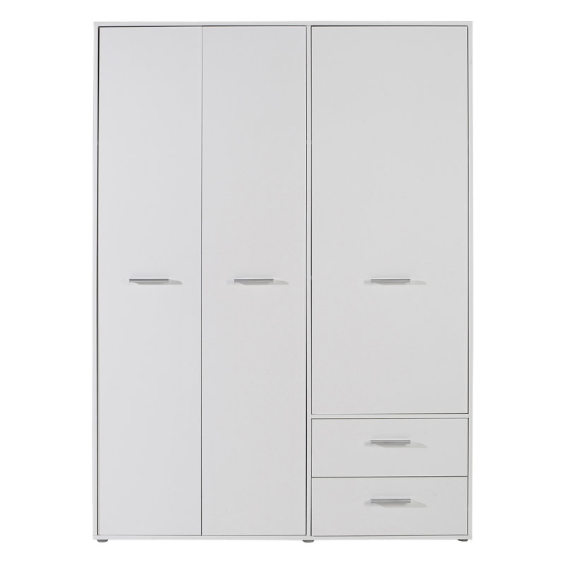 Mokkaro Manufactured Wood Wardrobe, White
