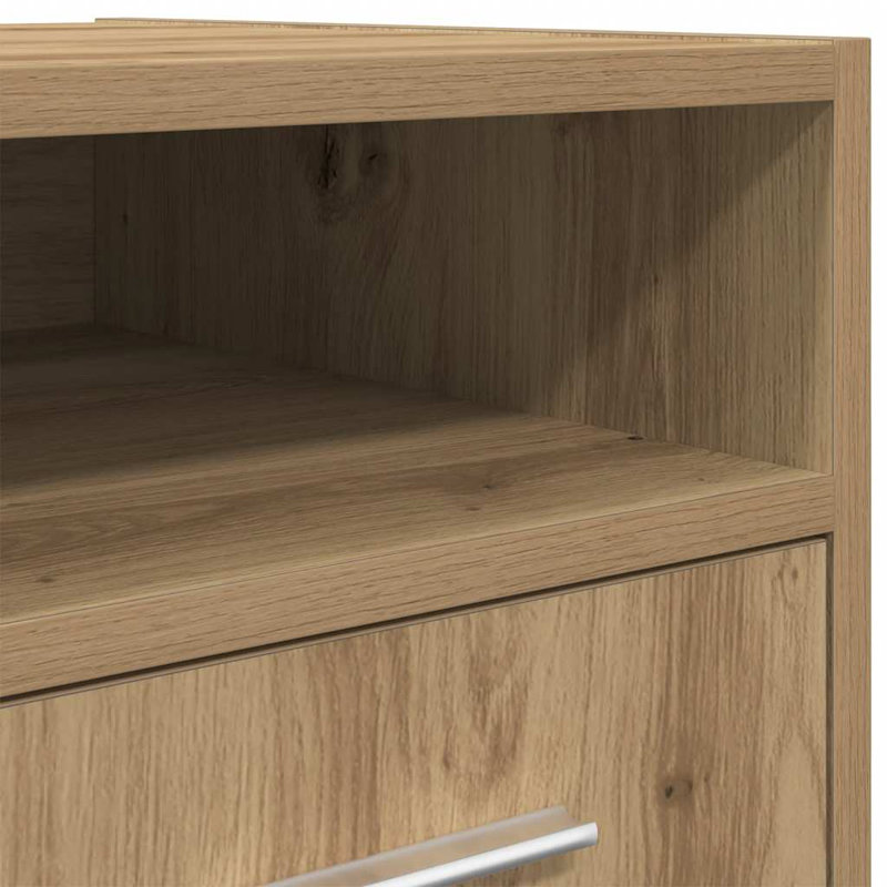 Makenzlie 33cm Wide File Cabinet, Artisan Oak