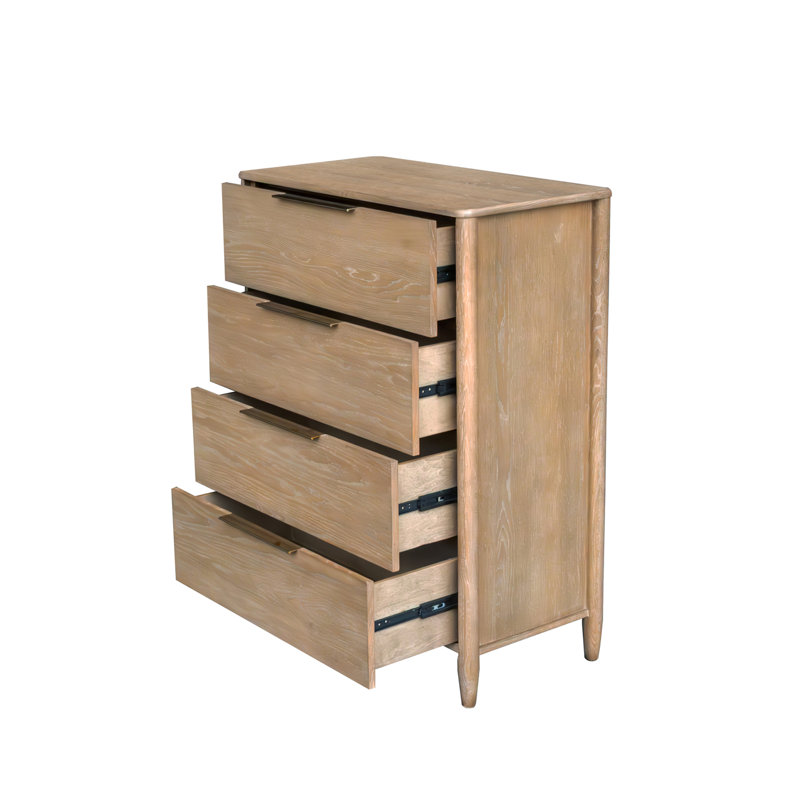 Commode 4 tiroirs Lylie, sable