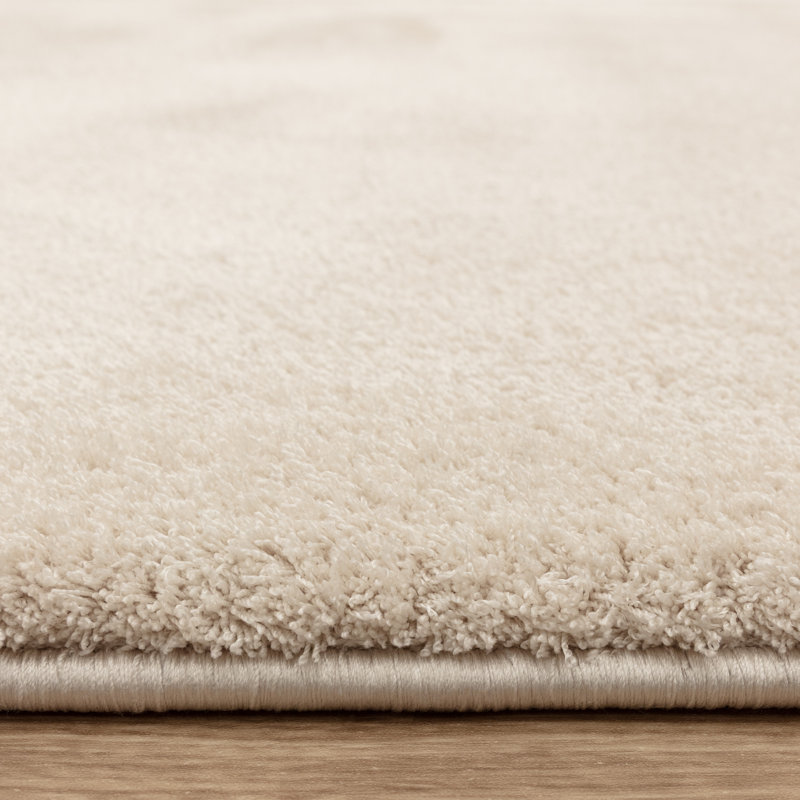 Symaya Cosy Shaggy Ivory Area Rug, Rectangle 160 x 230 cm