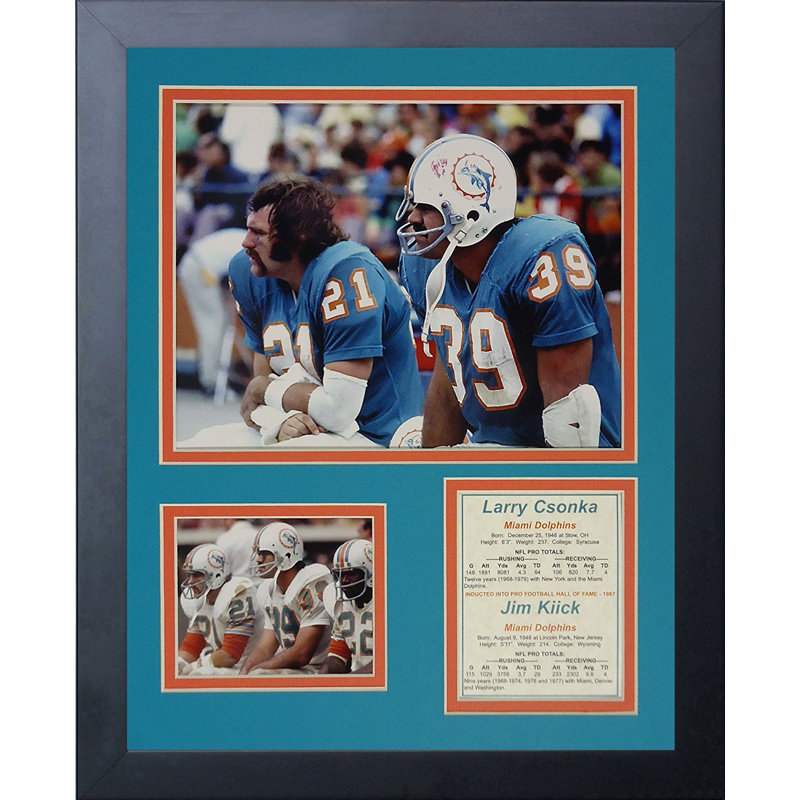 Souvenirs encadrée larry czonka et jim kiick