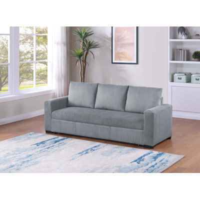 Agata Full 85'' Upholstered Convertible Sofa