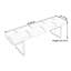 Banc rembourré en mélange de polyester Thorleif-1179594421