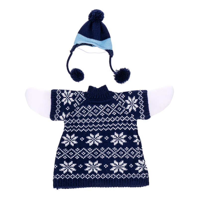 Porch Goose Outfit, Blue Sweater, Blue Sweater